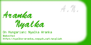 aranka nyalka business card